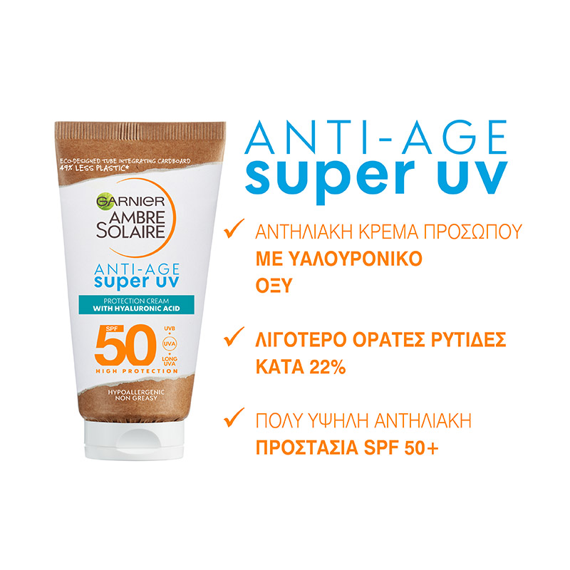 GARNIER - AMBRE SOLAIRE Anti-Age Super UV Protection Cream SPF50 - 50ml
